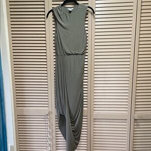 Bar III Asymmetrical Olive Dress